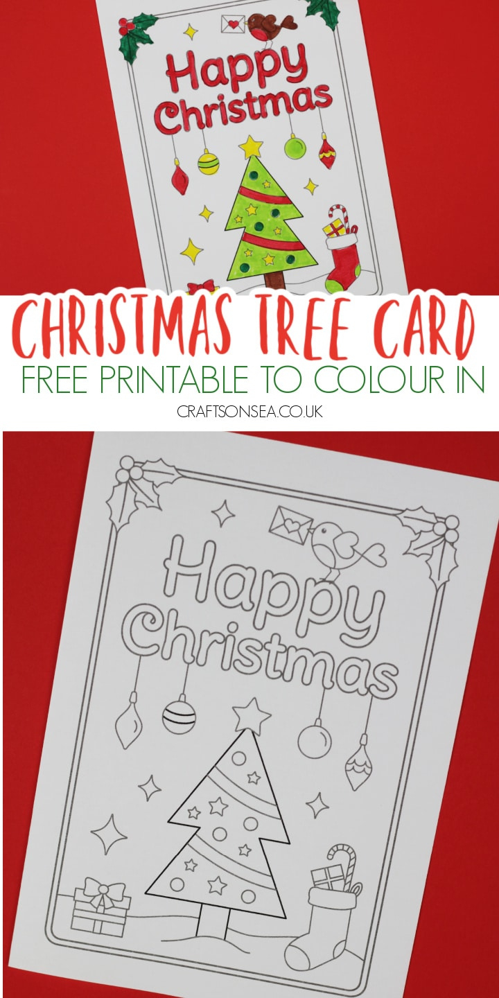 Children's Christmas Card Template Free