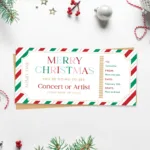 Free Printable Christmas Concert Ticket Gift   Favorite Printables In Christmas Gift Concert Ticket Template