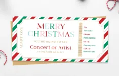 Free Printable Christmas Concert Ticket Gift – Favorite Printables in Christmas Gift Concert Ticket Template