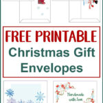 Free Printable Christmas Gift Envelopes For Christmas Envelope Template Printable