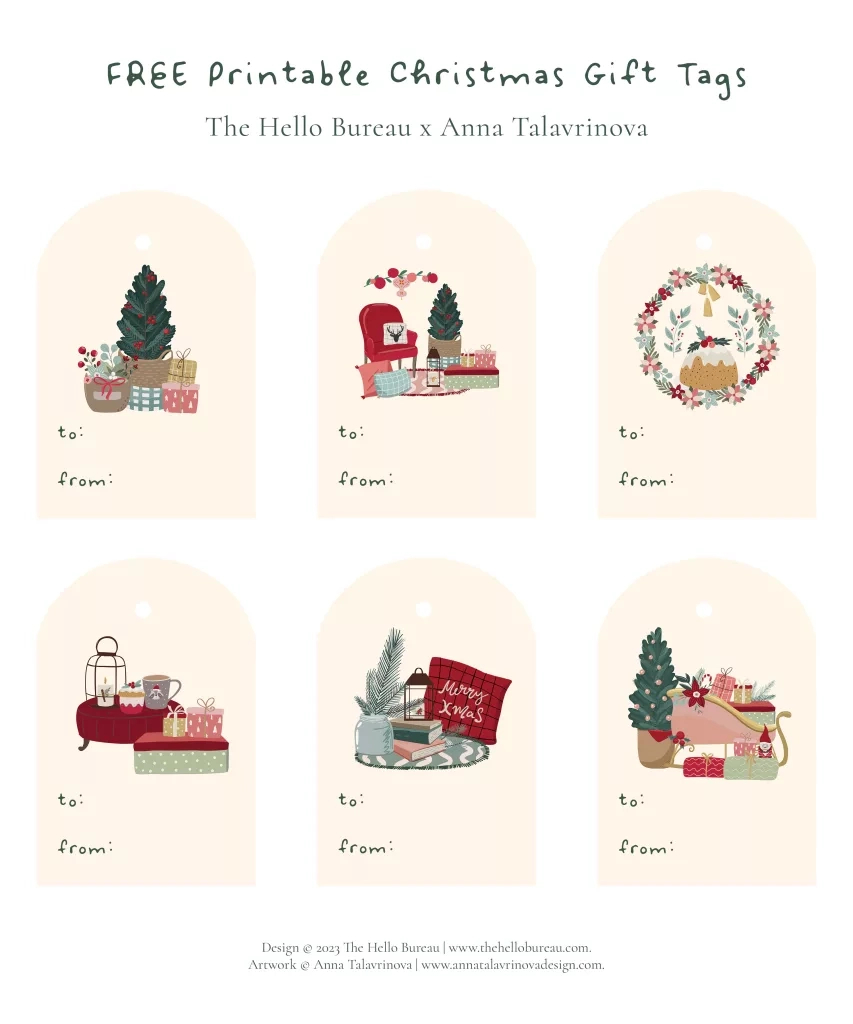 Free Printable Christmas Gift Tags Pdf | Cute And Cosy Design inside Christmas Gift Tags Printable Template
