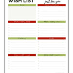 Free Printable Christmas Gift Tracking List  Get Organized ⋆ Love Regarding Christmas Gift Ideas Template