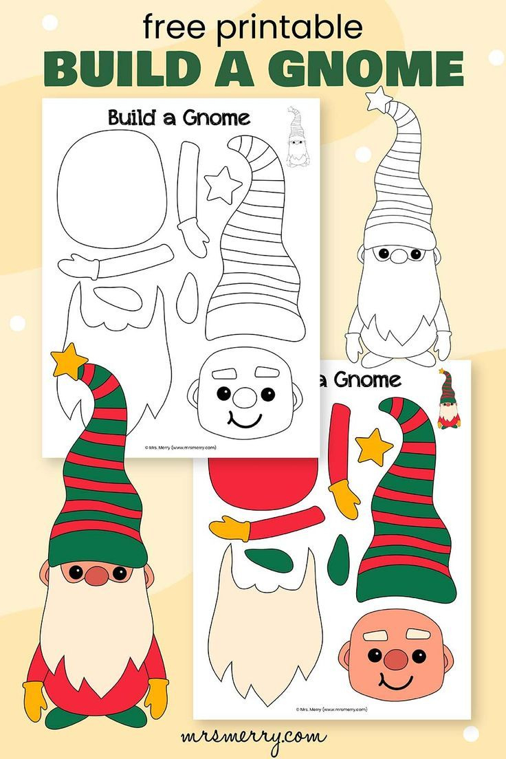 Free Printable Christmas Gnome Template with regard to Christmas Gnome Template Free Printable