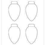 Free Printable Christmas Light Template | Diy Christmas Decoration In Christmas Bulb Template Printable