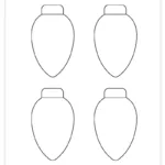 Free Printable Christmas Light Template | Diy Christmas Decoration Throughout Blank Christmas Light Template
