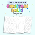 Free Printable Christmas Light Templates   The Artisan Life Intended For Christmas Bulb Template Free