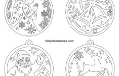 Free Printable Christmas Ornament Templates Pdf Download for Christmas Art Template Free