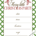 Free Printable Christmas Party Invitation | Moritz Fine Designs Pertaining To Blank Christmas Party Invitation Template