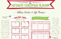 Free Printable Christmas Planner – 26 Pages! | Live Craft Eat inside Christmas Day Planner Template