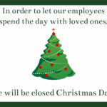 Free Printable Christmas Sign Templates | Signs Blog Inside Christmas Closing Sign Template