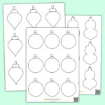 Free Printable Christmas Tree Ornament Craft Templates Pdf Throughout Christmas Ball Ornament Template