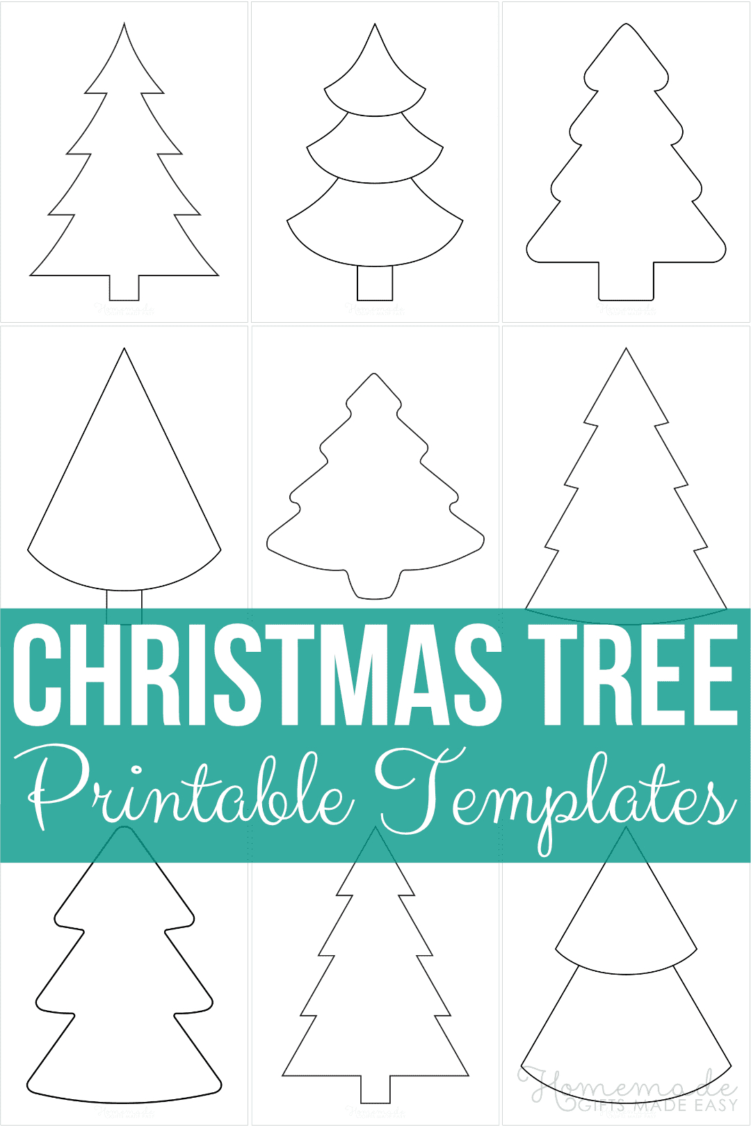 Free Printable Christmas Tree Templates And Outlines in 4 Inch Christmas Tree Template