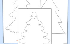 Free Printable Christmas Tree Templates For Kids Craft with 4 Inch Christmas Tree Template