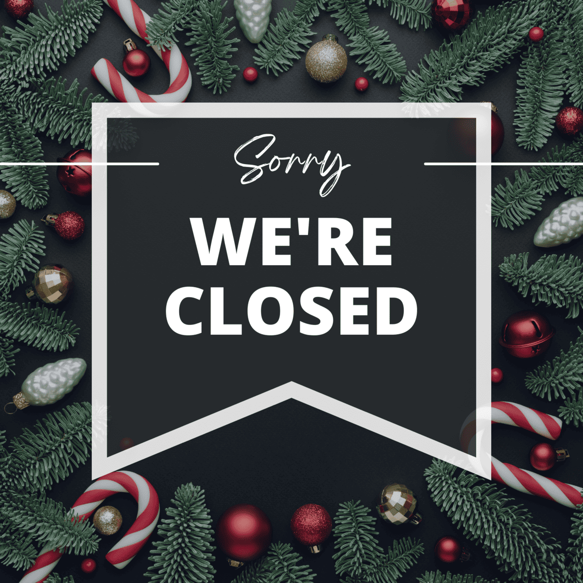 Free Printable Closed For Christmas Sign Template - A Sparkle Of intended for Christmas Closed Sign Template