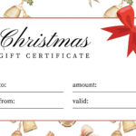 Free, Printable Custom Christmas Gift Certificate Templates | Canva Inside Christmas Award Template Free Download