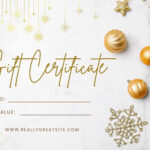 Free, Printable Custom Christmas Gift Certificate Templates | Canva Regarding Christmas Gift Receipt Template