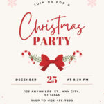 Free, Printable, Customizable Christmas Flyer Templates | Canva For Christmas Event Template Free