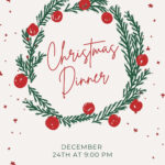 Free, Printable, Customizable Christmas Flyer Templates | Canva Inside Christmas Dinner Flyer Template