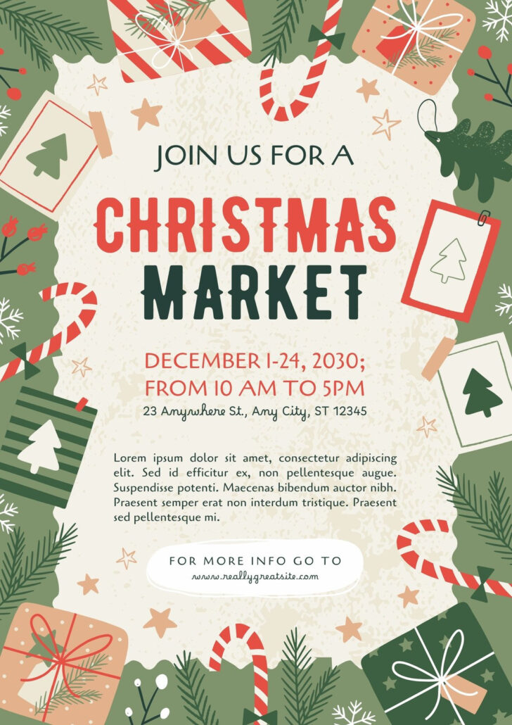 Christmas in July Flyer Template Free