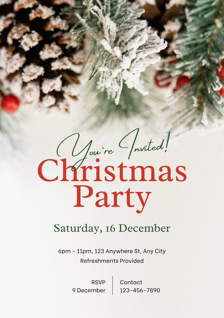 Christmas Event Poster Template Christmas Event Poster Template