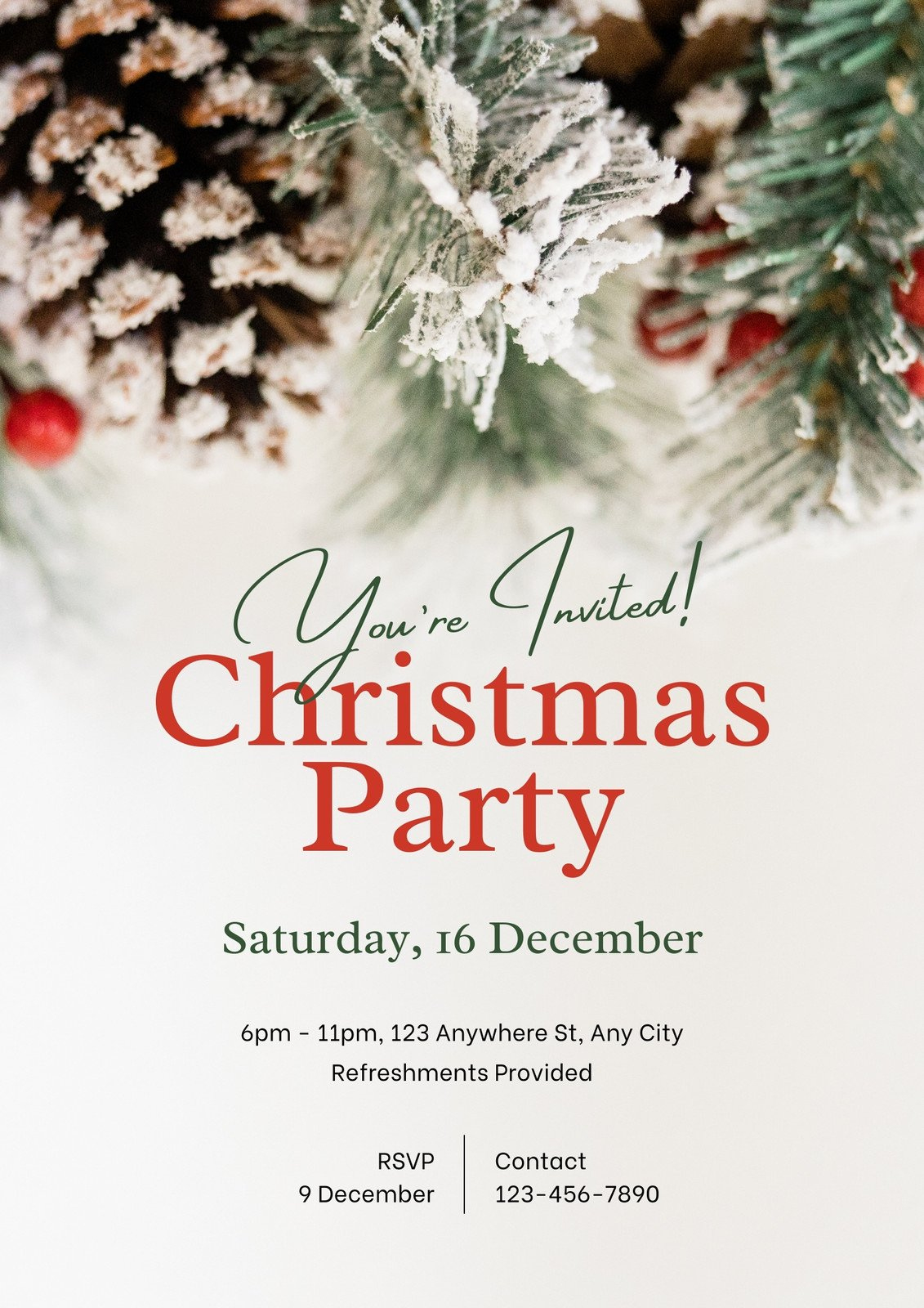 Free, Printable, Customizable Christmas Flyer Templates | Canva regarding Christmas Event Template