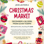 Free, Printable, Customizable Christmas Flyer Templates | Canva Throughout Christmas Bazaar Flyer Template