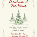 Free, Printable, Customizable Christmas Invitation Templates | Canva With Christmas Dinner Invitation Free Template