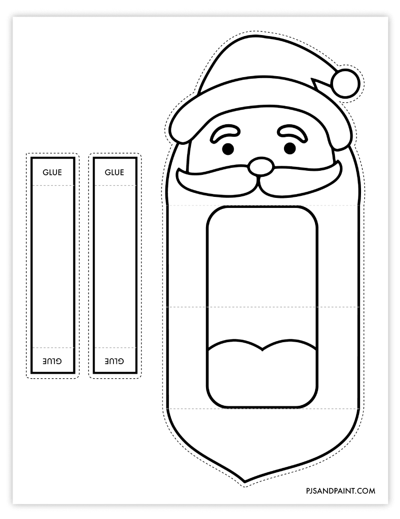 Free Printable Paper Christmas Hand Puppets - Pjs And Paint with regard to Christmas Finger Puppet Template