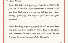 Free Printable Santa Letter Templates You Can Customize | Canva inside Christmas Card Letter Template