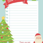 Free Printable Santa Letter Templates You Can Customize | Canva Pertaining To Blank Christmas Newsletter Template