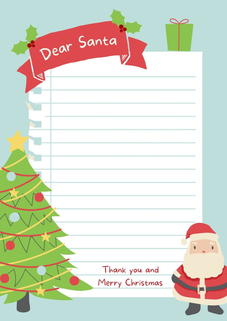 Blank Christmas Newsletter Template