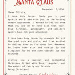 Free Printable Santa Letter Templates You Can Customize | Canva With Letter To Father Christmas Template
