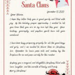 Free Printable Santa Letter Templates You Can Customize | Canva With Regard To Christmas Gift Letter Template