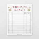 Free Printable!} Save Money With This Christmas Budget Printable Pertaining To Christmas Budget Planner Template Free