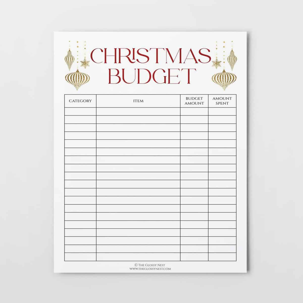 Free Printable!} Save Money With This Christmas Budget Printable pertaining to Christmas Budget Planner Template Free