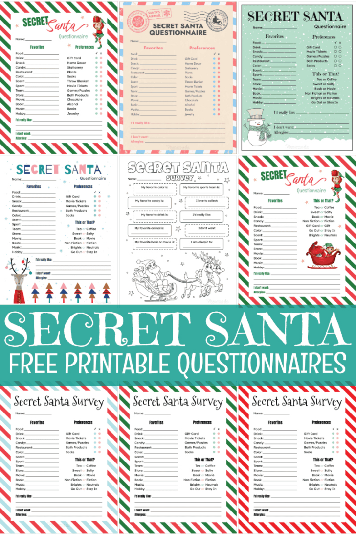 Christmas Gift Exchange Template Free