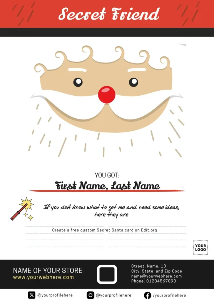 Christmas Gift Exchange Email Template