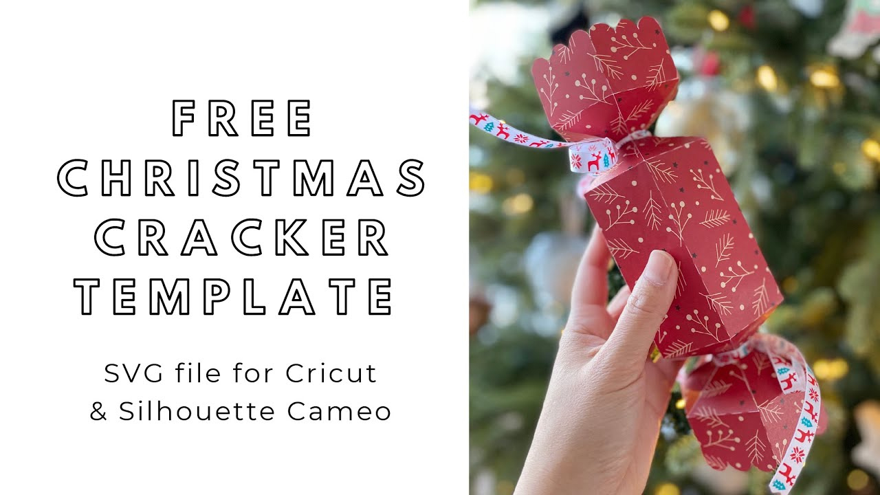 Free Svg Download - Diy Christmas Cracker / Bon Bon - Digital Files For Cricut & Silhouette Cameo with Christmas Cracker Cricut Template