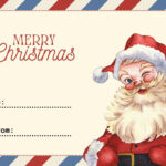 Free To Edit And Print Vintage Christmas Card Templates | Canva Intended For Christmas Card Template To Print At Home