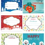 Fun And Colorful Christmas Labels   Free Printables Throughout Christmas Gift Tag Template Free Printable