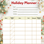 Get Organized With Christmas Gift Planner Printables For Christmas Holiday Planner Template