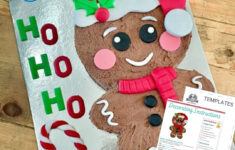 Gingerbread Kid Cake | Printable Template Andtutorial | Christmas with regard to Christmas Cake Template Printable