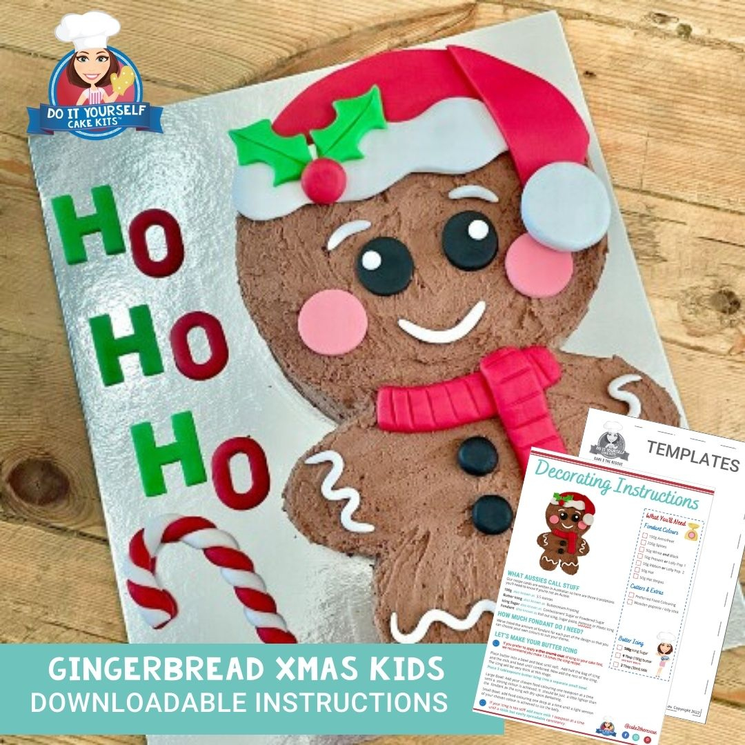 Gingerbread Kid Cake | Printable Template Andtutorial | Christmas with regard to Christmas Cake Template Printable
