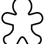 Gingerbread Man Shape Printable   Landing Page Throughout Christmas Gingerbread Man Template
