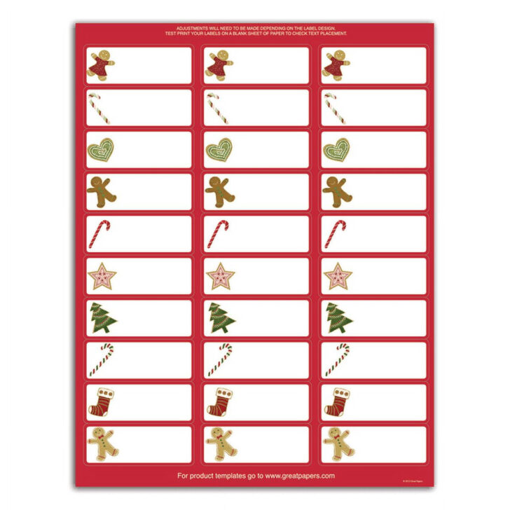 5160 Christmas Label Template