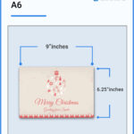 Greeting Card Sizes   Dimension, Inches, Mm, Cms, Pixel In A6 Christmas Card Template