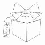 Gutschein Analog With Blank Christmas Present Template