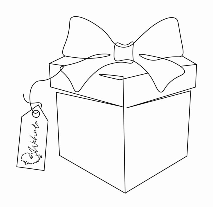 Blank Christmas Present Template