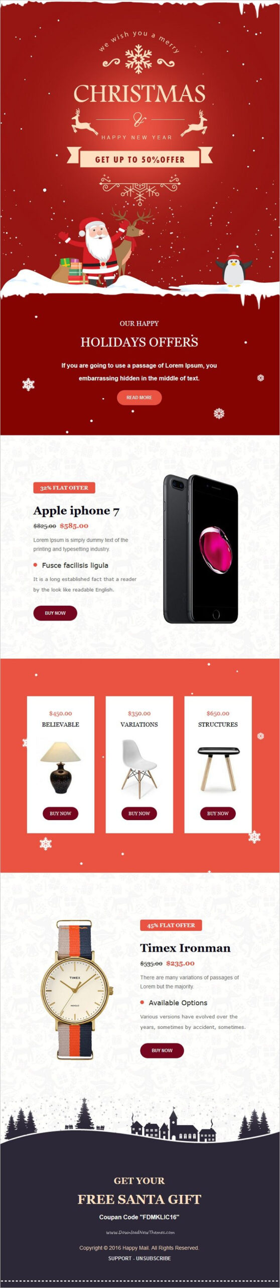 Happy Mail - Christmas Email Templates Set + Online Access with regard to Apple Mail Christmas Template