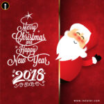 Happy New Year And Merry Christmas Greetings Psd Template   Indiater With Regard To Christmas And New Year Greeting Card Template
